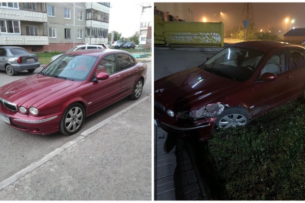 Слева на фото автомобиль до аварии, справа — сразу после Слева на фото автомобиль до аварии, справа — сразу после