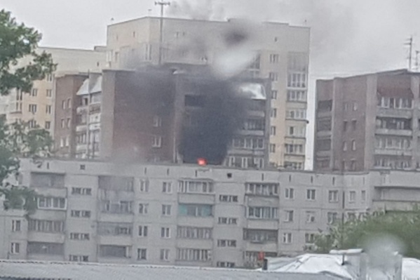 На Гоголя загорелась квартира на 11-м этаже На Гоголя загорелась квартира на 11-м этаже 