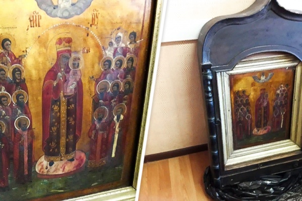 Украденная икона Пресвятой Богородицы «Всех Скорбящих Радость» датируется концом XIX века Украденная икона Пресвятой Богородицы «Всех Скорбящих Радость» датируется концом XIX века