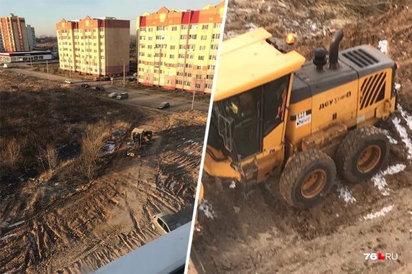 Дорогу неожиданно начали прокладывать по двору Дорогу неожиданно начали прокладывать по двору 