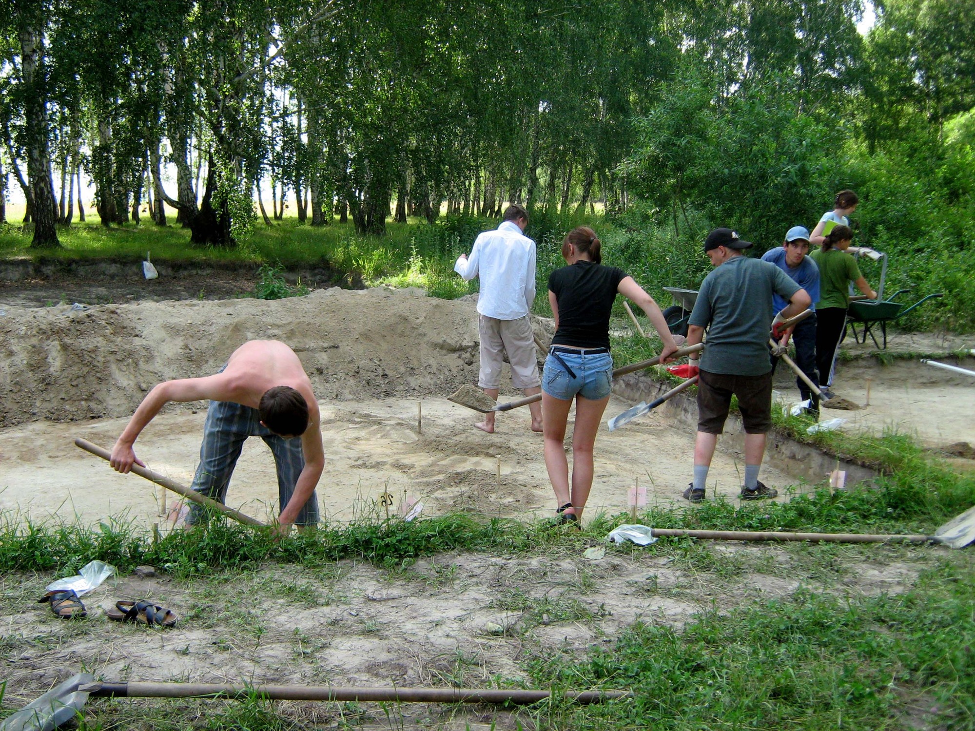 Археологи в Венгеровском районе Археологи в Венгеровском районе