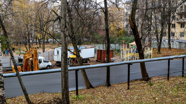 «Пропал сквер». На Ковалихинской опять пилят деревья, а памятник так и не установили