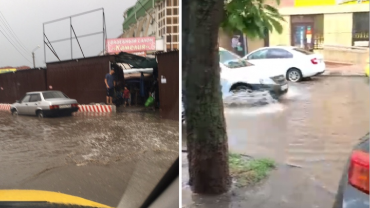 В Ростове из-за сильного ливня затопило несколько районов