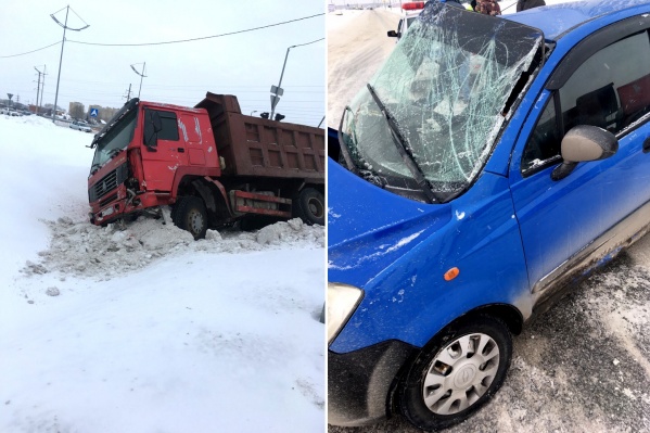 Авария случилась на регулируемом перекрестке Авария случилась на регулируемом перекрестке