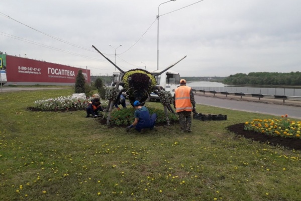 Арт-объект готовится к лету Арт-объект готовится к лету