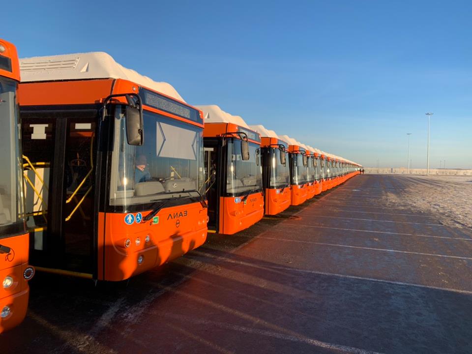 Скоро город ждет вторую половину новых автобусов