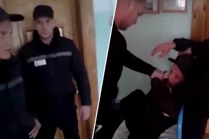 На видеозаписи двое мужчин издеваются над осужденным