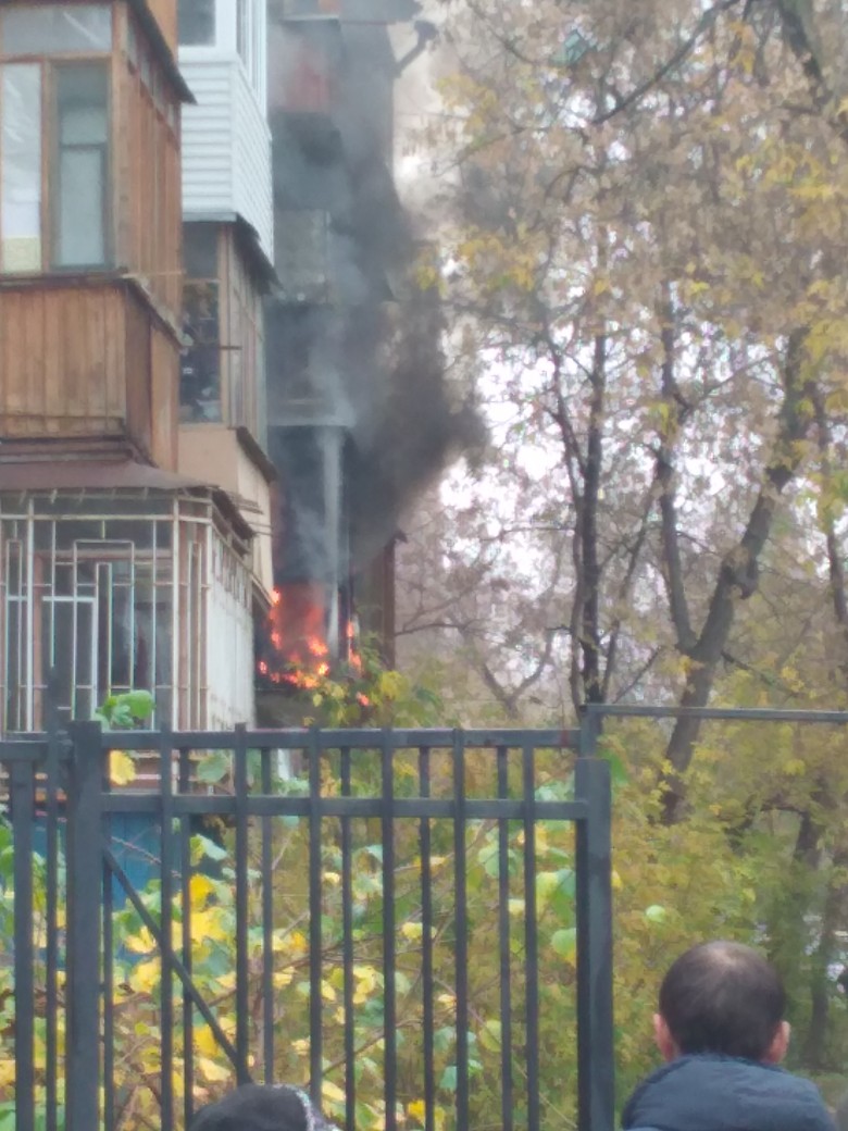 В МЧС сообщили, что горел балкон