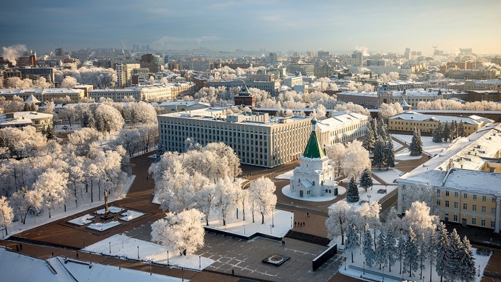 Фото дня. Зимняя сказка на улицах Нижнего Новгорода