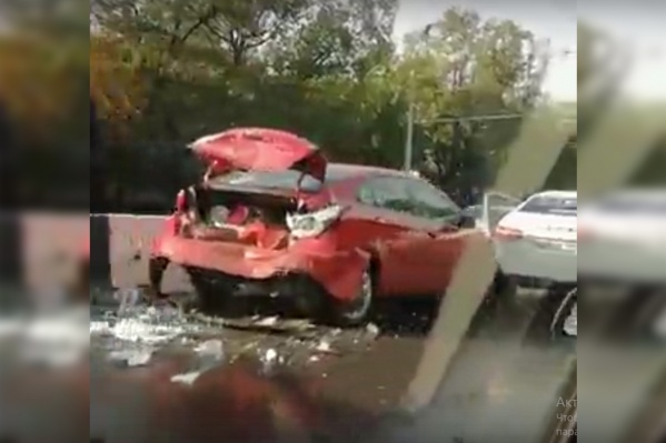 Этот автомобиль пострадал больше всех Этот автомобиль пострадал больше всех