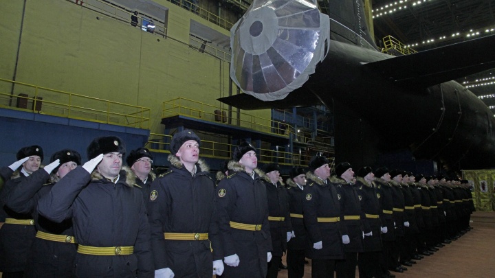 На Севмаше спустили на воду атомную подлодку «Новосибирск» проекта «Ясень-М»