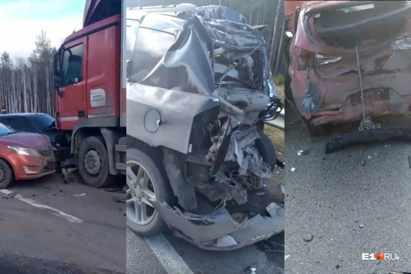 Автомобили получили очень серьезные повреждения Автомобили получили очень серьезные повреждения