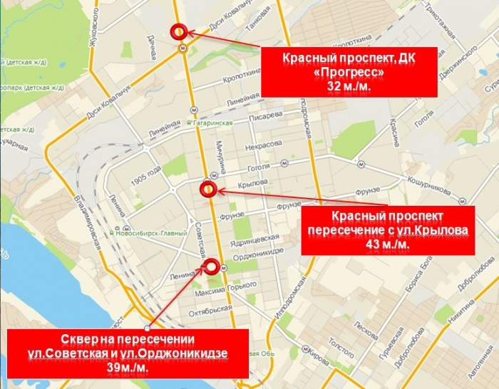 Расположение новых парковок Расположение новых парковок