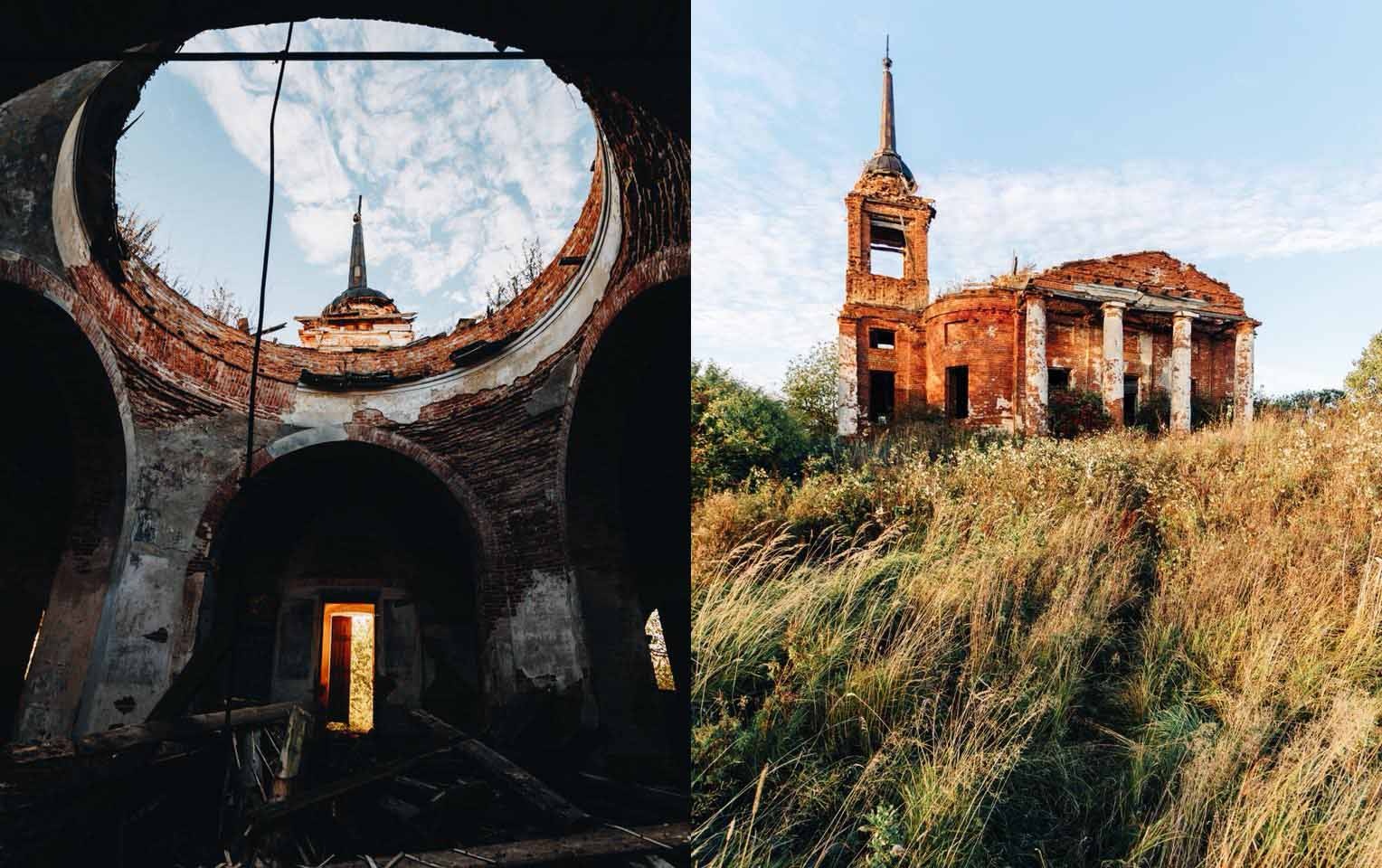Фотограф из Нижнего Новгорода нашел необыкновенную церковь в чистом поле