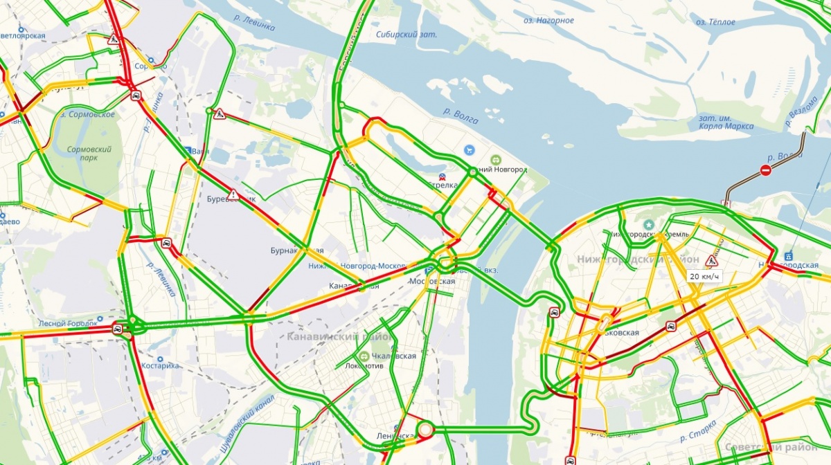 Пробки нижний новгород сейчас онлайн карта смотреть онлайн бесплатно проспект гагарина