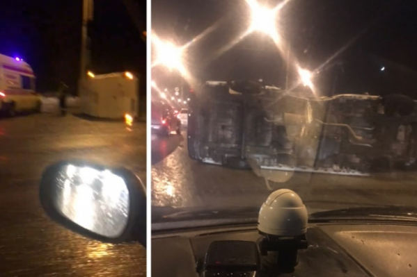 ДТП на спуске с Октябрьского моста ДТП на спуске с Октябрьского моста