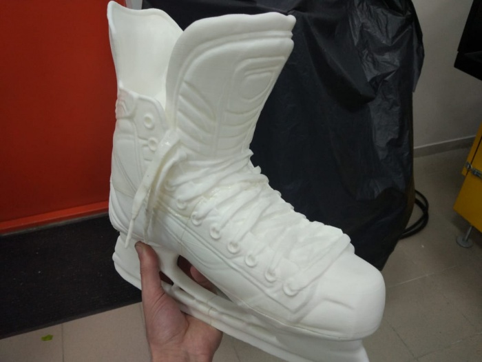 Коньки выполнены из PLA пластика Коньки выполнены из PLA пластика