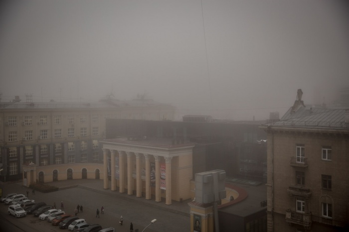 Новосибирск в тумане Новосибирск в тумане