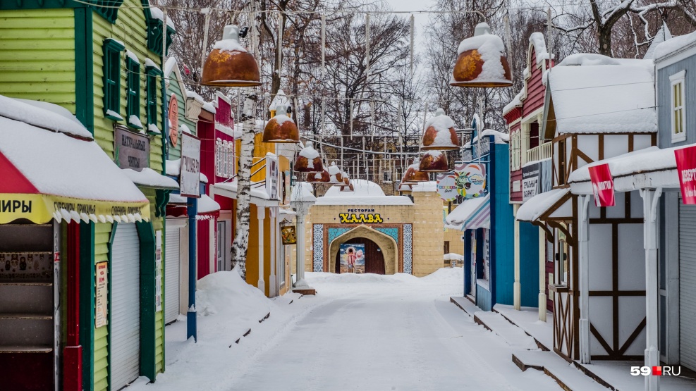 Парк горького пермь зимой