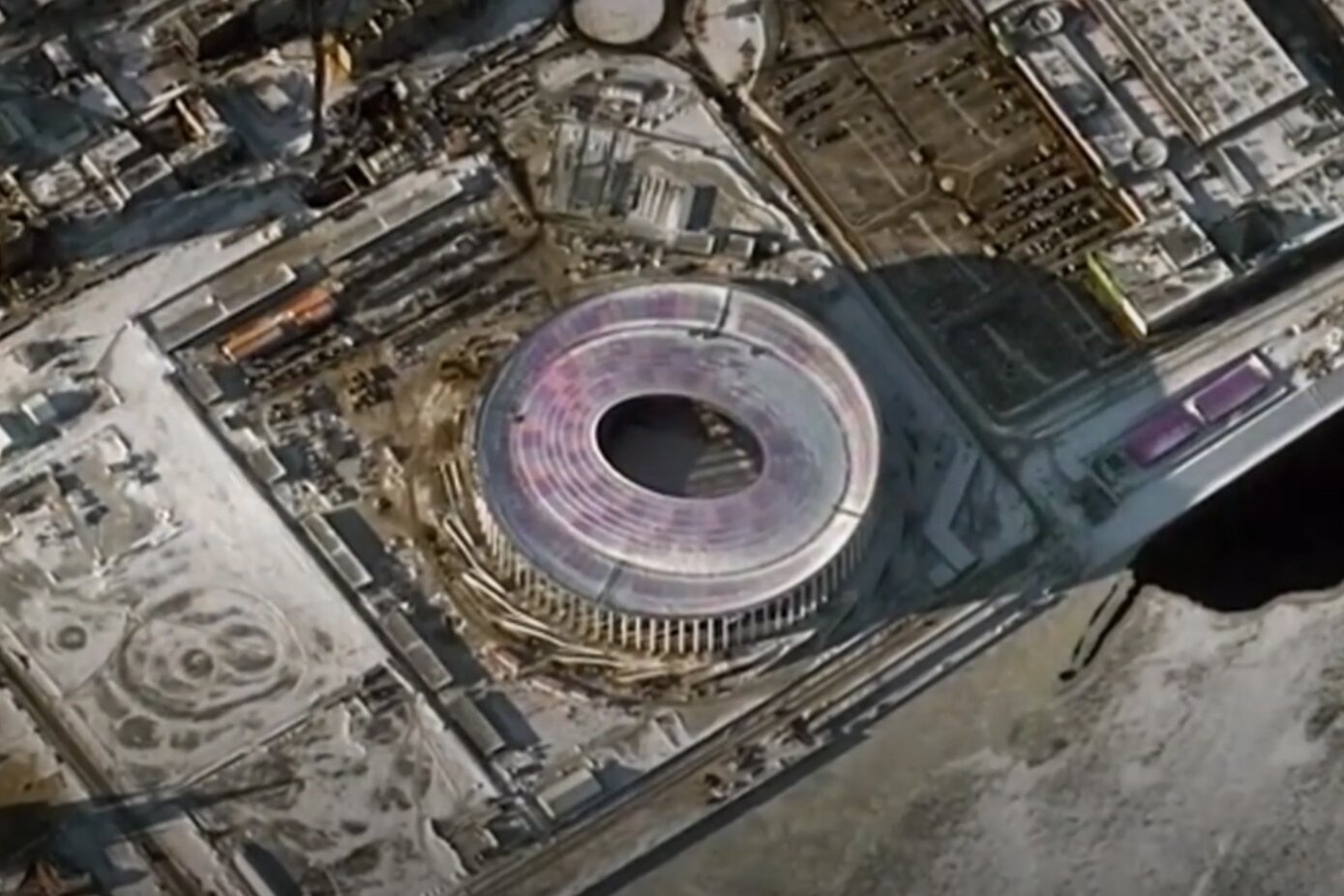 Вид из космоса на стадион «Нижний Новгород» и другие арены мундиаля