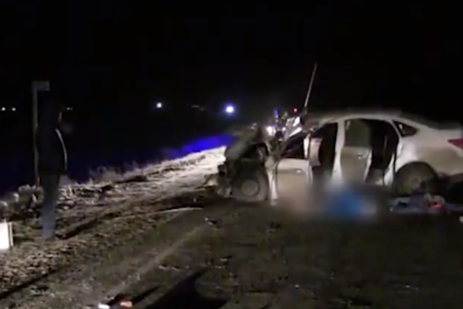 В аварии на трассе погибли четыре человека В аварии на трассе погибли четыре человека