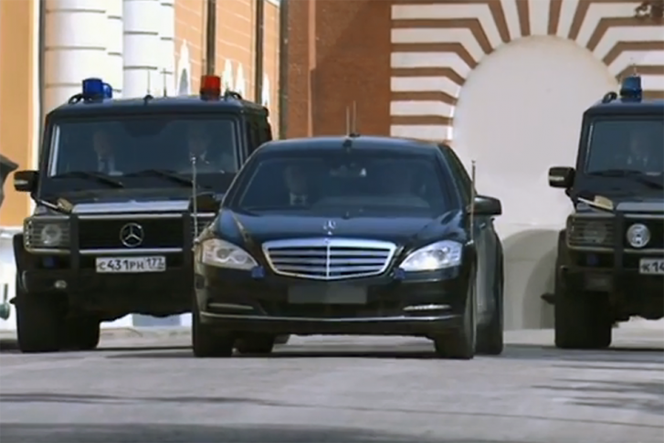 Президентский Mercedes-Benz в Москве Президентский Mercedes-Benz в Москве