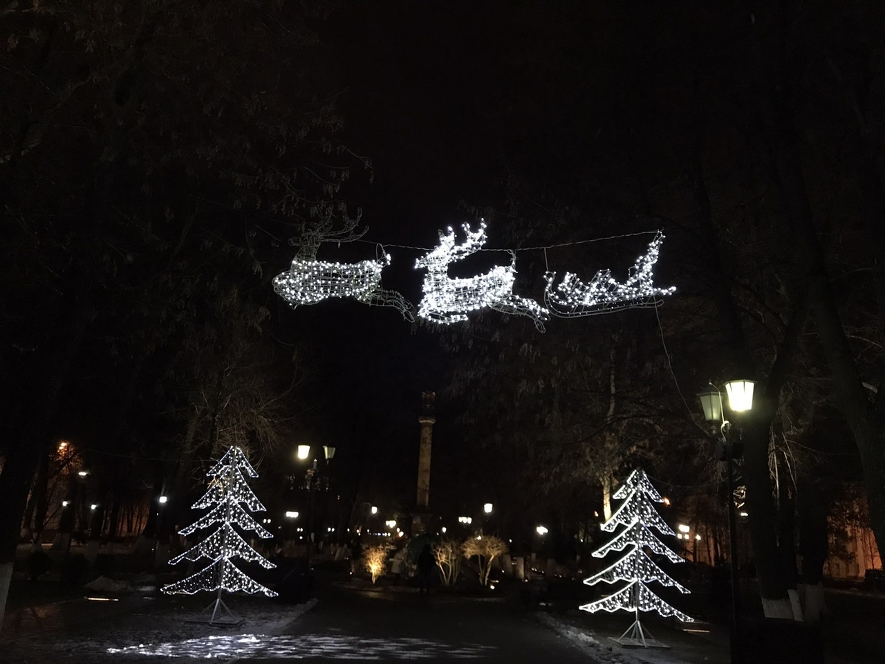 «Баклажан и олень»: ярославцев возмутило новогоднее украшение города с перегоревшими лампочками