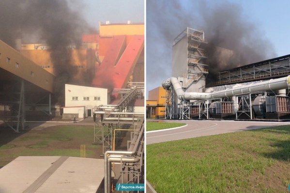 Чёрный дым на новом производстве ММК заметили сегодня утром Чёрный дым на новом производстве ММК заметили сегодня утром