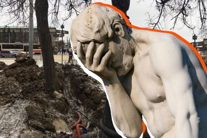 Даже статуя Каина в шоке от благоустройства Екатеринбурга в этом году