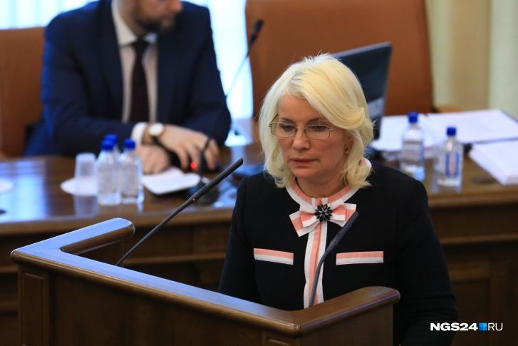 Выступление Татьяны Давыденко в Законодательном собрании 