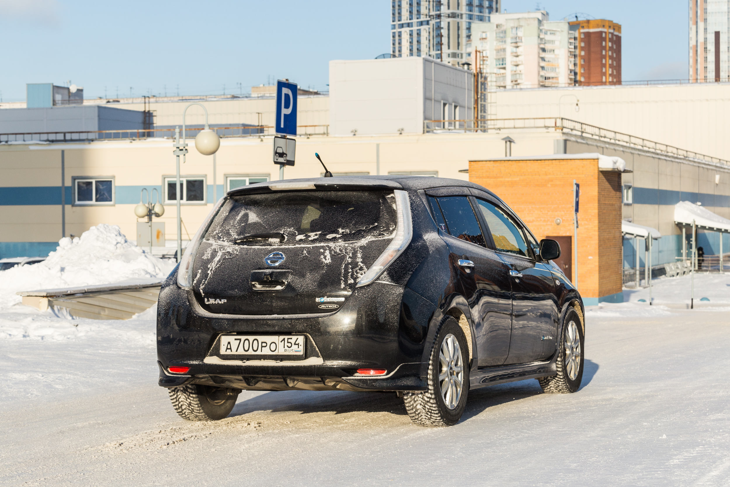 Этот Nissan Leaf 2014 года выпуска купили более года назад во Владивостоке