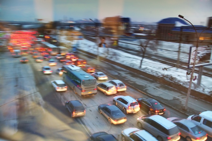 Уровень пробок в городе — 8 баллов Уровень пробок в городе — 8 баллов