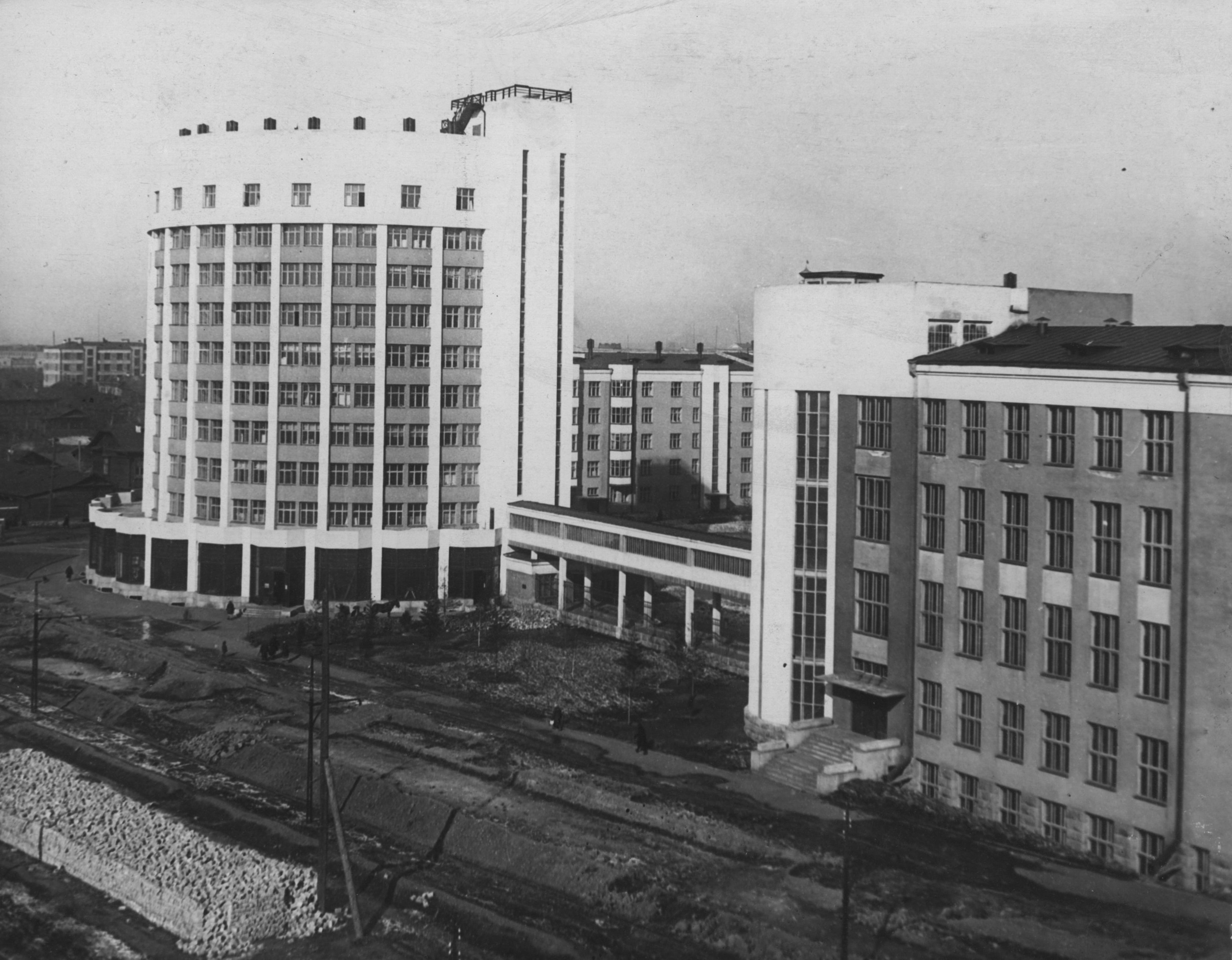 Вид на городок в советское время Вид на городок в советское время