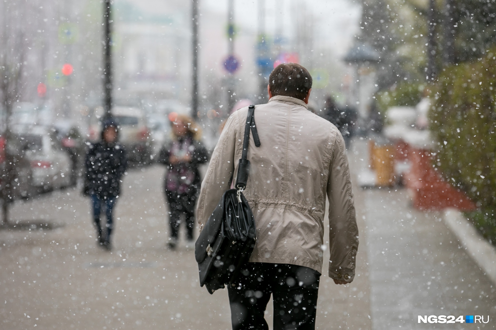 В выходные Красноярск ждет похолодание со снегом