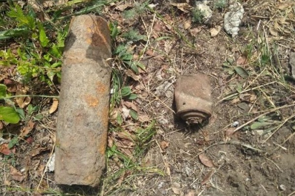 Снаряд и гранату взорвали на полигоне Снаряд и гранату взорвали на полигоне