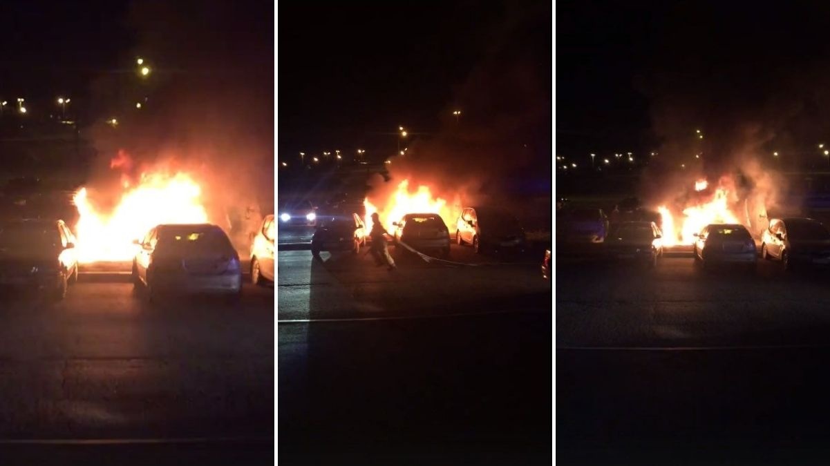 «Машину уже не восстановить»: в Тюмени дотла сгорела иномарка Volvo