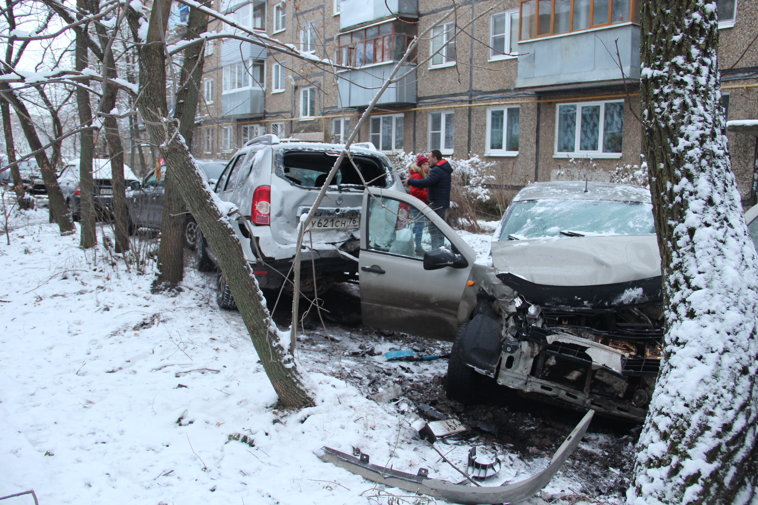 Водитель «Ауди» устроил в Рыбинске замес из пяти машин