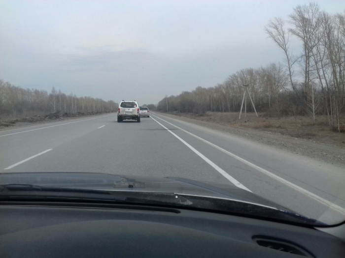 Новая разметка на трассе Новосибирск – Кочки – Павлодар Новая разметка на трассе Новосибирск – Кочки – Павлодар