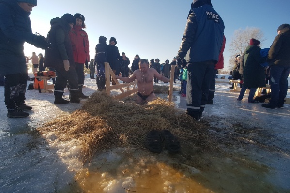 Утром у купелей даже не было очереди Утром у купелей даже не было очереди