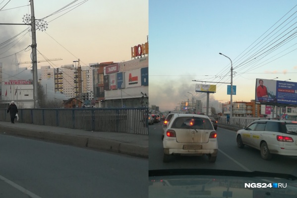Пожар начался в седьмом часу вечера Пожар начался в седьмом часу вечера 
