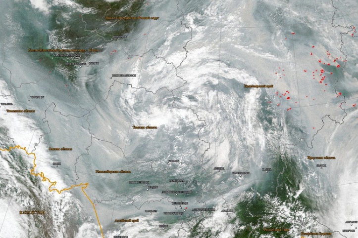 Карта задымления россии онлайн