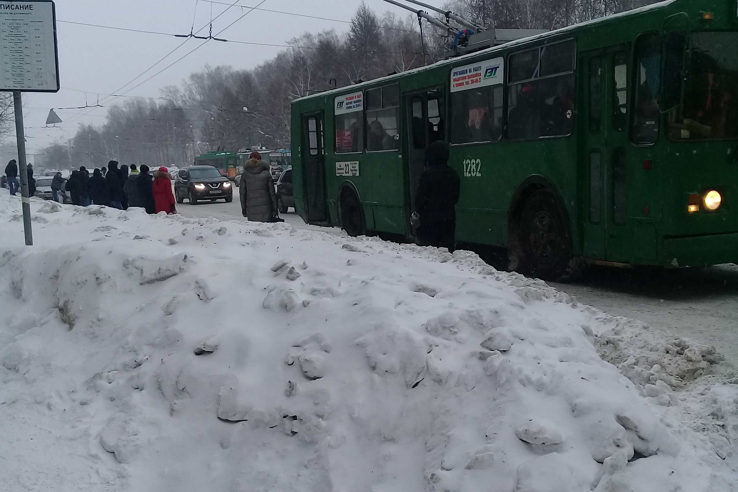 Людям приходится преодолевать огромные сугробы Людям приходится преодолевать огромные сугробы