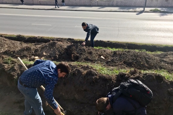 Находку обнаружили во время озеленения сквера Находку обнаружили во время озеленения сквера