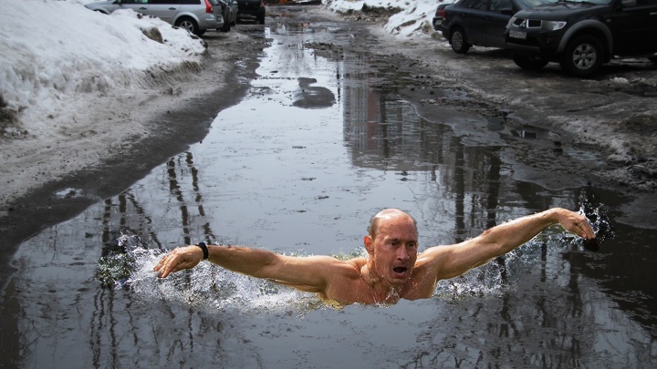 Джек Воробей в шоке, а Путину нравится: 29.RU нашёл применение архангельским лужам и грязи