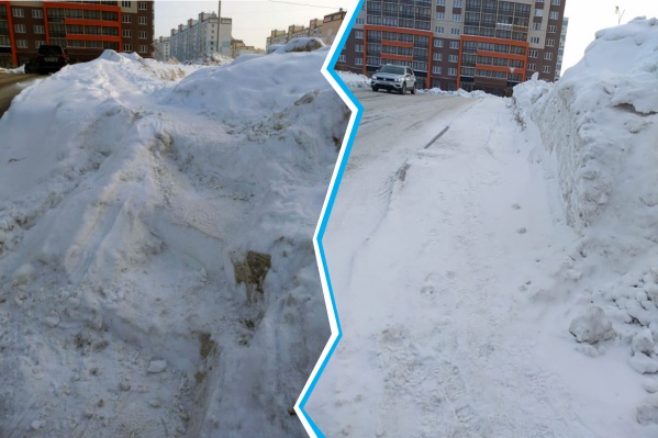 Из-за огромной горы снега на дороге пенсионерке пришлось пробить ломом ступени Из-за огромной горы снега на дороге пенсионерке пришлось пробить ломом ступени