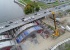 Летаем над Макаровским мостом: рабочие начали возводить третий ряд арок для новых пролетов