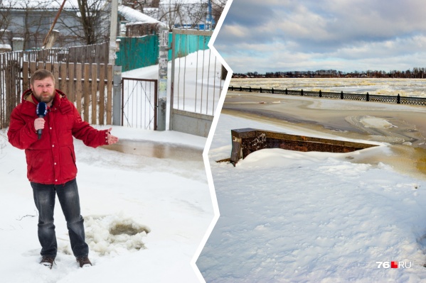 Вода, затопившая дачные посёлки, покрылась льдом Вода, затопившая дачные посёлки, покрылась льдом