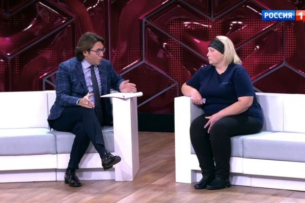 Андрей Малахов и Елена Ференц, мама погибшего парня Андрей Малахов и Елена Ференц, мама погибшего парня