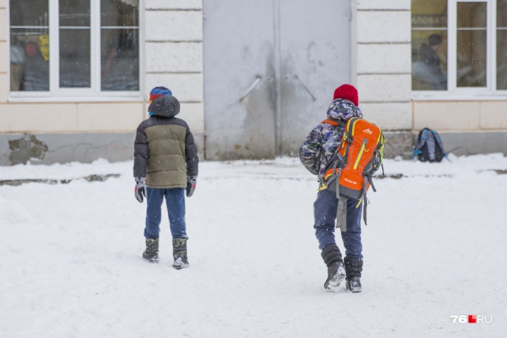 Занятия в ярославских школах из-за морозов не отменяли