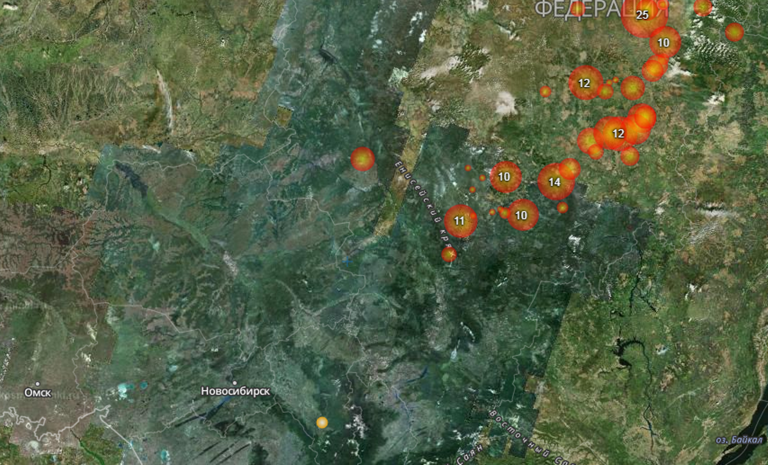 Карта лесных пожаров новосибирская область
